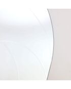 Miroir mural en verre Bardolino argent - 60 x 2 x 140 cm