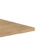Table de salle à manger fixe en bois Udine 200 chêne/noir - 200 x 100 x 76 cm