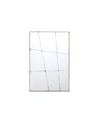 Miroir mural Nettuno argent/noir - 60 x 4 x 90 cm