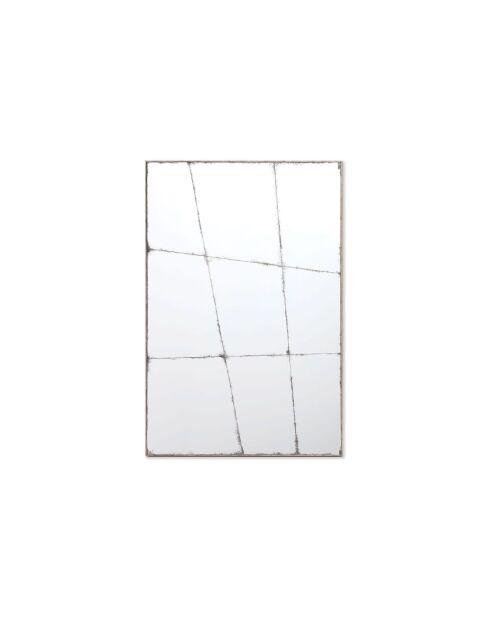 Miroir mural Nettuno argent/noir - 60 x 4 x 90 cm