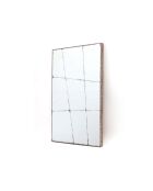 Miroir mural Nettuno argent/noir - 60 x 4 x 90 cm