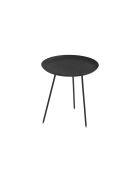 Table basse Ponza 46 à plateau rond noir - 46 x 46 x 50 cm