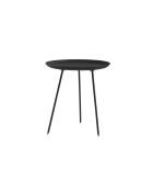 Table basse Ponza 46 à plateau rond noir - 46 x 46 x 50 cm