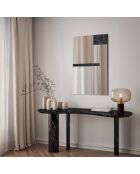 Miroir mural en verre Sabbioneta noir argent - 60 x 2 x 90 cm