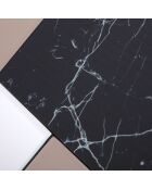 Miroir mural en verre Sabbioneta noir argent - 60 x 2 x 90 cm