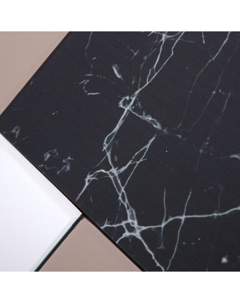 Miroir mural en verre Sabbioneta noir argent - 60 x 2 x 90 cm