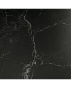Table de salle à manger fixe en céramique Firenze 120 marbre noir - 120 x 120 x 76 cm