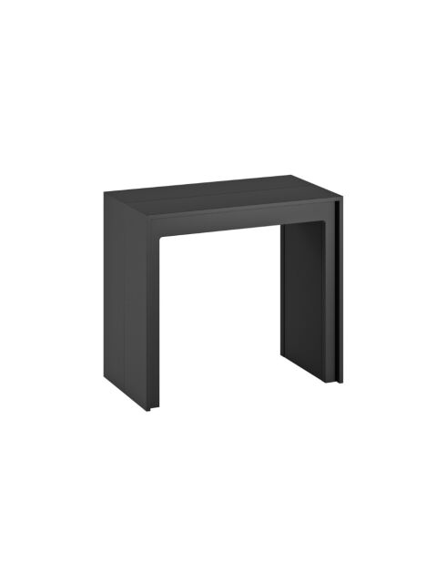 Console extensible Portofino gain de place noir - 42,5/302,5 cm