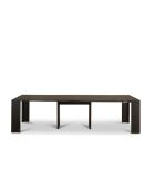 Console extensible Portofino gain de place noir - 42,5/302,5 cm
