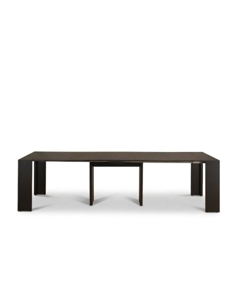 Console extensible Portofino gain de place noir - 42,5/302,5 cm