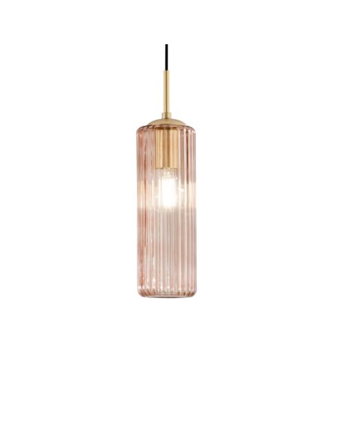 Suspension en verre Vieste ambre - 10 x 202 cm