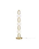 Lampadaire en métal Bolzano avec 4 diffuseurs noir - 25 x 25 x 108,8 cm