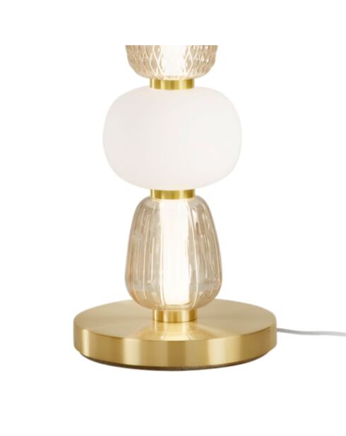 Lampadaire en métal Bolzano avec 4 diffuseurs noir - 25 x 25 x 108,8 cm