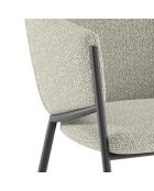 Ensemble de 2 chaises de salle à manger avec structure en métal Benevento gris /anthracite - 60 x 53 x 78 cm