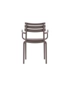 Ensemble de 2 chaises Portovenere empilables pour une utilisation intérieure et extérieure tourterelle - 58 x 59 x 84 cm