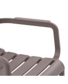 Ensemble de 2 chaises Portovenere empilables pour une utilisation intérieure et extérieure tourterelle - 58 x 59 x 84 cm