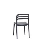 Ensemble de 2 chaises Procida empilables pour une utilisation intérieure et extérieure anthracite - 46 x 51 x 82 cm