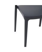 Ensemble de 2 chaises Procida empilables pour une utilisation intérieure et extérieure anthracite - 46 x 51 x 82 cm