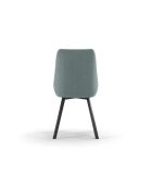 Ensemble de 4 chaises de salle à manger avec structure en métal Altamura aigue - marine/anthracite - 60 x 48 x 87 cm