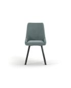 Ensemble de 4 chaises de salle à manger avec structure en métal Altamura aigue - marine/anthracite - 60 x 48 x 87 cm