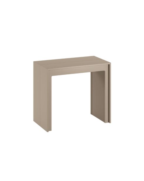 Console extensible Portofino gain de place tourterelle - 42,5/302,5 cm