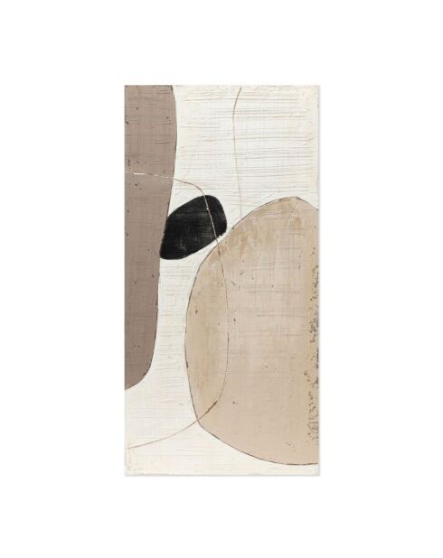 Tellaro Uno beige, sable/noir - 70 x 3,5 x 140 cm
