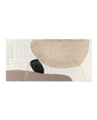 Tellaro Uno beige, sable/noir - 70 x 3,5 x 140 cm