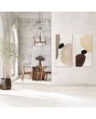 Tellaro Uno beige, sable/noir - 70 x 3,5 x 140 cm