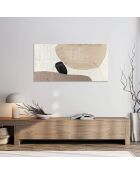 Tellaro Uno beige, sable/noir - 70 x 3,5 x 140 cm