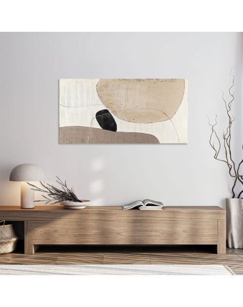 Tellaro Uno beige, sable/noir - 70 x 3,5 x 140 cm