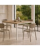 Ensemble de 2 chaises Rapallo empilables pour une utilisation intérieure et extérieure tourterelle - 45 x 53 x 82 cm