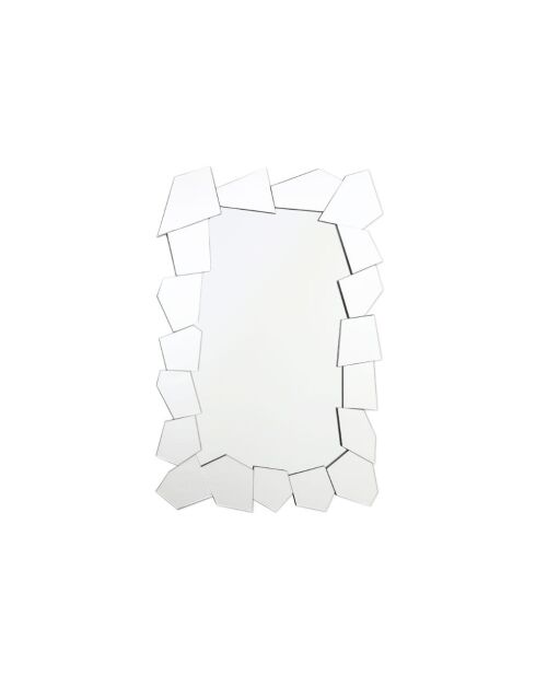 Miroir mural en verre Iseo argent - 80 x 9 x 120 cm