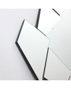 Miroir mural en verre Iseo argent - 80 x 9 x 120 cm
