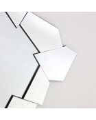 Miroir mural en verre Iseo argent - 80 x 9 x 120 cm