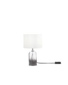 Lampe en verre Bosa gris - 30 cm