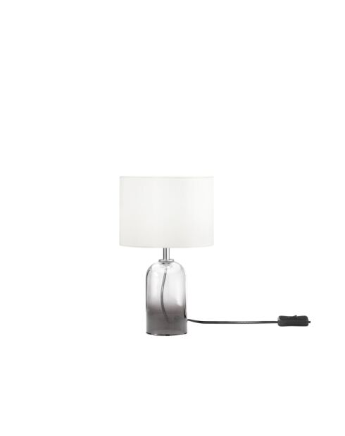 Lampe en verre Bosa gris - 30 cm