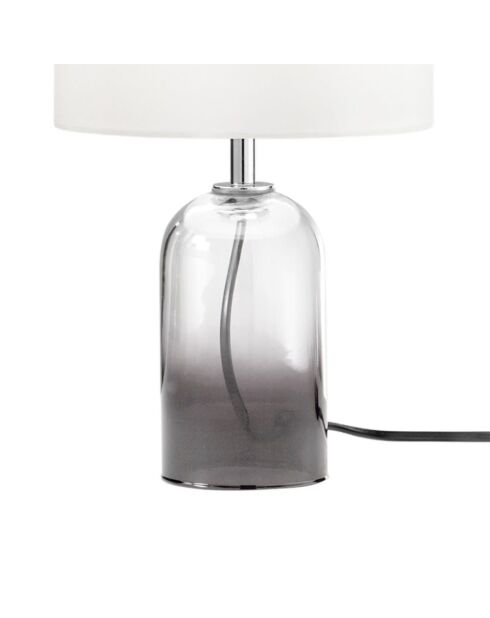 Lampe en verre Bosa gris - 30 cm