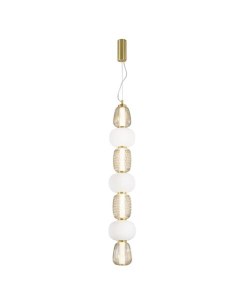Suspension en métal Bolzano avec quatre diffuseurs noir - 17 x 17 x 110 cm
