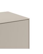 Buffet à 2 portes Palinuro en stratifié avec structure métallique crème - 80 x 40 x 90 cm