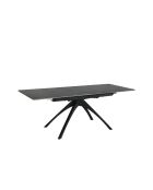 Table extensible en pierre frittée Acciaroli gris foncé - 150/200 cm