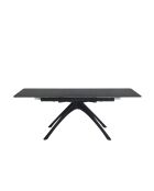 Table extensible en pierre frittée Acciaroli gris foncé - 150/200 cm