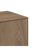 Buffet à 2 portes Palinuro en stratifié avec structure métallique brun - 80 x 40 x 90 cm