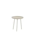 Table basse Ponza 37 à plateau rond gris - 37 x 37 x 41 cm