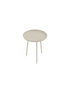 Table basse Ponza 37 à plateau rond gris - 37 x 37 x 41 cm