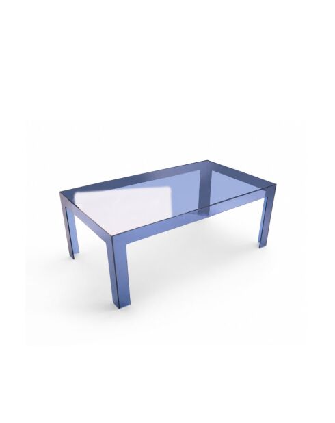 Table basse d'intérieur et d'extérieur bleu - 100 x 60 x 40 cm