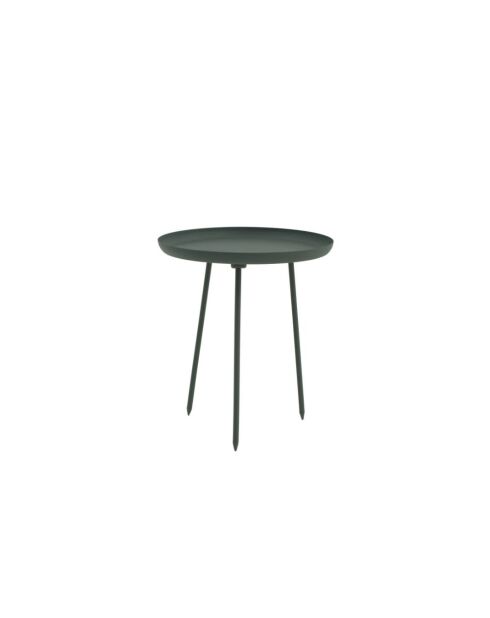 Table basse Ponza 39 à plateau rond vert - 39 x 39 x 44 cm