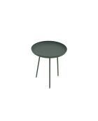 Table basse Ponza 39 à plateau rond vert - 39 x 39 x 44 cm