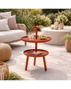 Table basse d'extérieur Palmanova orange - 41 x ,41 x 55 cm