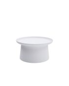 Table basse ronde Maiori blanc - 70 x 70 x 36 cm
