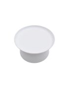 Table basse ronde Maiori blanc - 70 x 70 x 36 cm